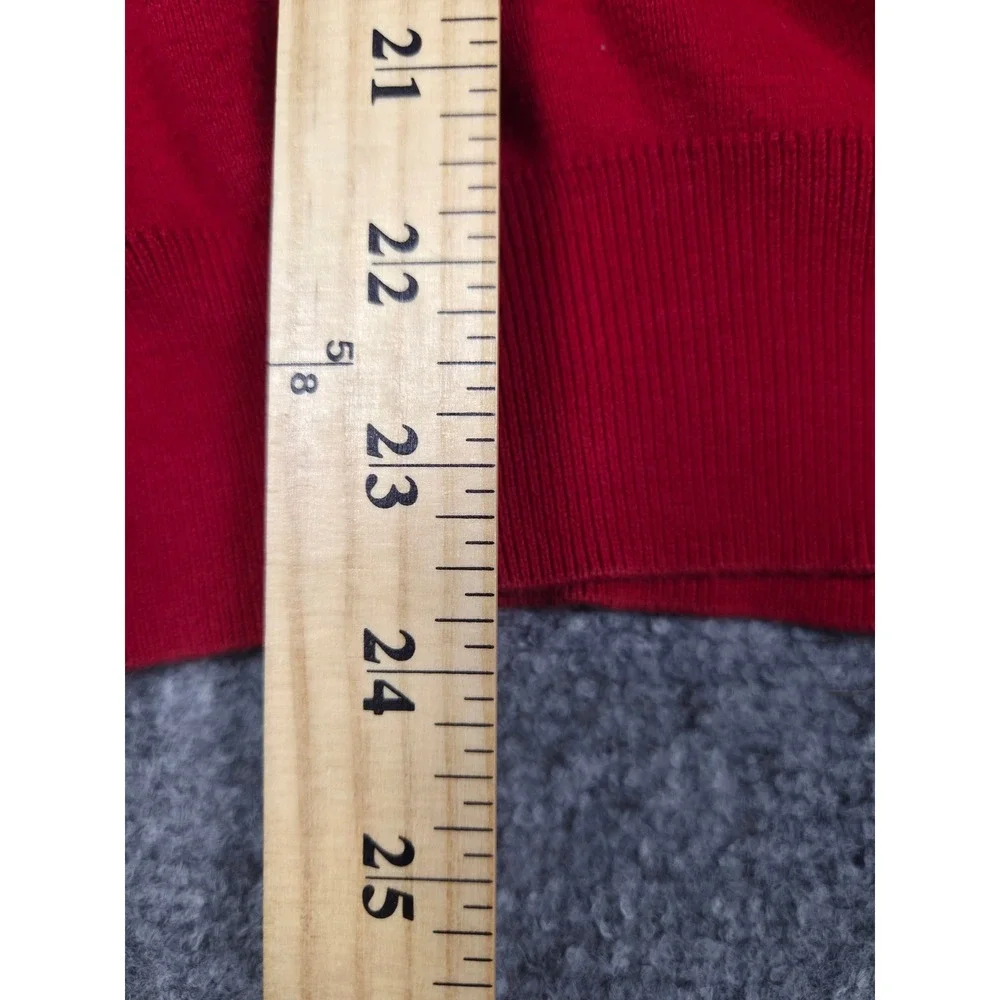 Polo Ralph Lauren Sweater Vest Mens XL Red Pima Cotton V-Neck Pony Logo